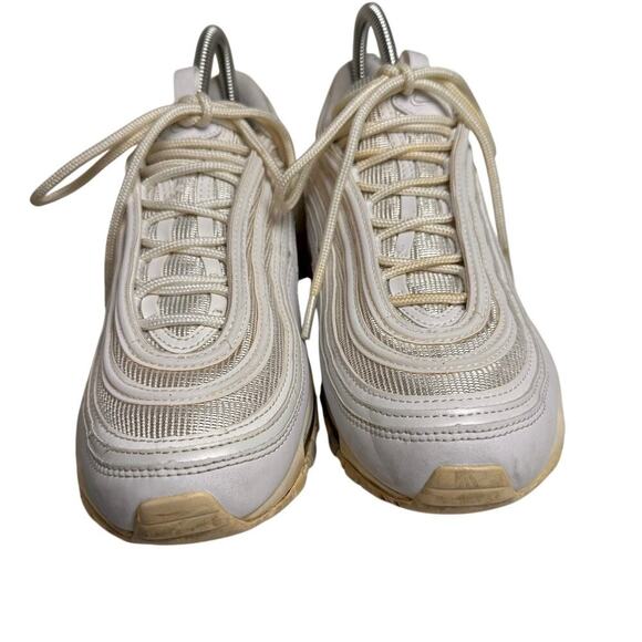 Nike Women's Air Max 97 Triple White Shoes Sneakers Size 9 DH8016-100 Athleisure - Picture 9 of 15